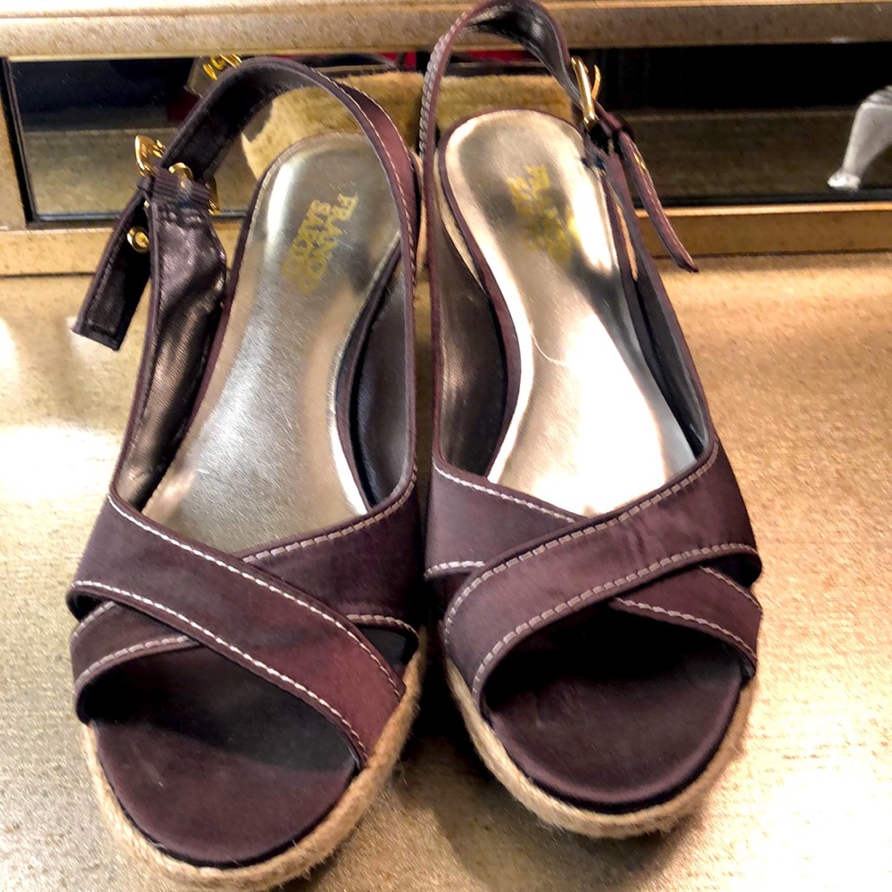 FRANCO SARTO Wedge Espadrilles.  Sz 8.5M